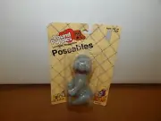Sealed Vtg Poseable Pound Puppies Grey Spaniel 1985 Tonka Dog Figure Toy 7816