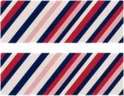 Gym Towels,Hand Towels,Workout Towels for Gym Bag,Blue and Red Stripes,2-Pc