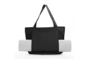 Elosung Black Yoga Mat Tote Bag Multi Purpose Gym With Holder Exercise Mats