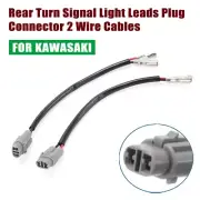 For Kawasaki Ninja H2R Rear Turn Signal Light Leads Plug Connector 2 Wire Cables