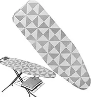 Padded Ironing Board Cover, Iron Board Replacement Cover, Sleeve Ironing Board Padded Cover, Heat Reflective Stain Resistant Iron Board Pad with Elastic Edge for Protecting Ironing Board