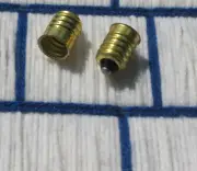 2 EUROPEAN e14 to US candelabra E12 LIGHT BULB ADAPTER SOCKET reducer brass base