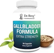Dr. Berg’s Gallbladder Formula Extra Strength - Liver Support Health Supplement with Purified Bile Salts & Enzymes For Better Digestion Improved Absorption of Nutrients - 90 capsules (1 Pack)