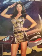 Women's Sergeant Sassy Halloween Costume Size Large
