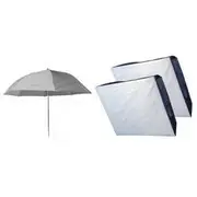 ProMaster Studio Softbox Starter Kit - Rect 24x36" 2 x Softbox, 1 x 36" Umbrella