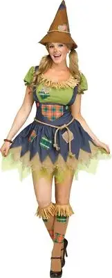 Sweet Scarecrow Dress Adult Costume M/L 10-14