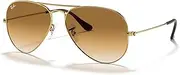[Ray-Ban] Aviator Non Polarised Sunglasses, RB3025, Arista Gold & Light Brown, 62mm