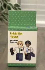 Brick'em Young Elder Missionary Figurine Building Block Toys 34 Pieces
