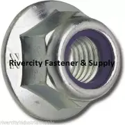 (50) 5/16-18 Nylon Insert Hex Flange Lock nuts / Stop nut / Nyloc 5/16x18