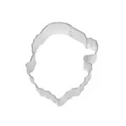 5" Christmas Santa Face Metal Cookie Cutter | Stainless Steel Baking Tools