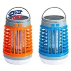 Solar Electric Mosquito Killer LED Bug Insect Zapper Flashlight for Camping Tent