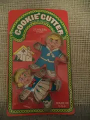 Pkg of 2 Lone Toy Tree Vintage Cookie Cutters: Capers Stainless Boy & Girl