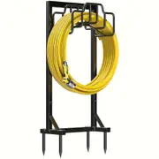 Freestanding Metal Garden Hose Holder Rack