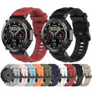 For Amazfit T-Rex Ultra Silicone Watch Strap Wrist Band with Screwdrivers Tool