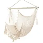 Hammock Chair，Max 330lbs, Large Hanging Chair, Soft Cotton Rope Swing Cha