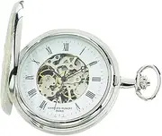 [CHARLES-HUBERT PARIS] Charles-Hubert, Paris Two-Tone Mechanical Pocket Watch, Silver, Mechanical