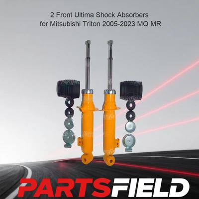 2 Front Ultima Shock Absorbers For Mitsubishi Triton 2005-2023 MQ MR (for: Mitsubishi)