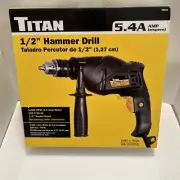 TITAN 55602 1/2" Hammer Drill, 5.4Amp, 3,000 RPM, Keyed Chuck. New