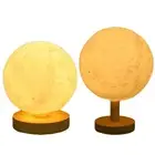 1pc USB Moon Lamp LED Night Light Moonlight 3D Moon Bedroom Nightlight Gift
