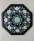 12" Handmade Marble Inlay Table Top Accent Side Corner Home Decorative Gardens