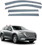 4Pcs Car Wind Deflectors for Mazda Cx-9 Mk2/Tc 2016-2020 2021 2022 2023, Side Window Ventilated Visors Rain Deflector