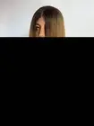 BLUNT CUT. Blonde Balayage 180% density lace front wig 16”