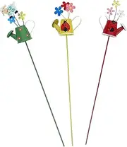DECOMELODY 3pcs Plant Pots Stakes Decorative Garden Props for Outdoor Decor Micro Landscape Accessories