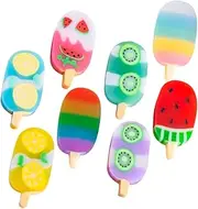 DRESSOOS 2 Boxes Cute Mini Ice Cream Erasers Adorable Classroom Stationery Pencil Erasers for Students Fun Study Tools