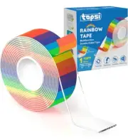 Upgraded Heavy Duty Double Sided Clear Mounting Nano Tape - Removable, Washab...