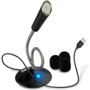 USB Computer Podcast Microphone for Desktop & Laptop with Mute Button -