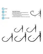 Gamakatsu G-Finesse Swivel Shot Octopus Drop Shot Hook 3164 - Choose Size