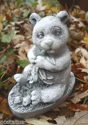 Latex panda bear mold plaster concrete rubber bear mould 4"H x 3.75" x 2"