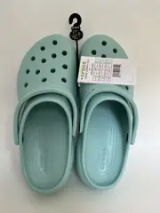 Crocs Women's Classic Platform Iconic Crocs Comfort Clog size 9 Pure Water New