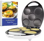 Electric Arepa Maker and Mini Pancake Maker by with FREE Arepa Recipes Ebook -