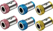 Magnetic Ring Cross Phillips Screwdriver Bit Holder 6.35mm 1/4 Universal Alloy Anti-corrosion Strong Magnetizer Power Hand Tool(Magnetic Ring MX 6pc)