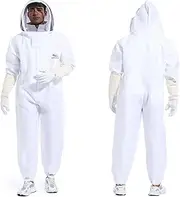 Bee Suit for Men Women Sting Proof, Polycotton Beekeeping Suit Beekeeper Costume&with Glove