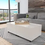 Coffee Table High Gloss White 120x60x35 cm vidaXL