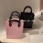 二手正品LV 路易威登 M69441 PETIT SAC PLAT 經典 水波紋 琴譜包 托特包 迷你 肩背包 斜背包