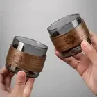 Transparent Kungfu Tea Set 150ML Coffee Mug Glass Tea Cup Tea Set