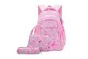 Kids Girls Shoulders waterproof Backpack Travel School Bags-Pink