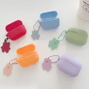 Bear Charm Plain AirPods Earphone Case Skin Purple - AirPods Pro