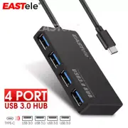 4 Port USB-C Type-C Expansion HUB Extension Splitter 5Gbps Rapid Fast Slim