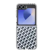 Galaxy Z Flip6 Clear Case Skull and Crossbones