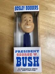 George Bush Bosley Bobbers Funko Bobble Head Doll with Pez Stem Brand New in Box