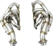 Shuogoufeng Store Exhaust Manifold Compatible With Ferrari F430 Compatible With Spider 4.3L 2005-2011 Stainless Steel Performance Exhaust Pipe Racing Exhaust System