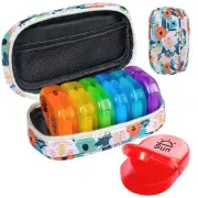 7 Day Pill AM/PM Daily Organizer Pill Case 2 Times A Day for Pills Vitamins