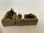21st Century Toys Sandbagged Concrete Bunkers For Diorama. Soldier Not Inc. WW 2