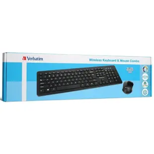 Verbatim 無線光學鍵盤及滑鼠套裝 銀色 66751 香港行貨