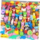 Pack Animal Erasers for Kids Bulk Desk Pets Classroom Prizes Treasure Box 70