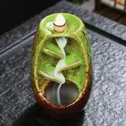 Ceramic Incense Burner Backflow Incense Holder Waterfall Ornaments Decoration